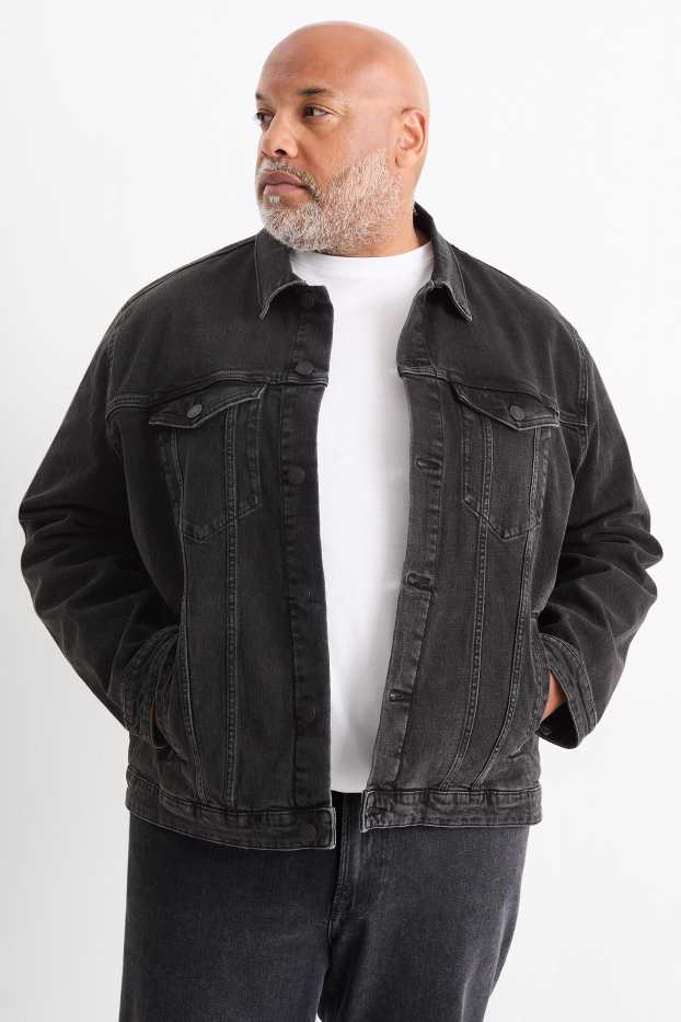 Bărbați - Jachetă din denim - denim-gri închis
