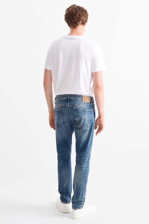 Bărbați - Slim Tapered Jeans - LYCRA® - denim-albastru deschis