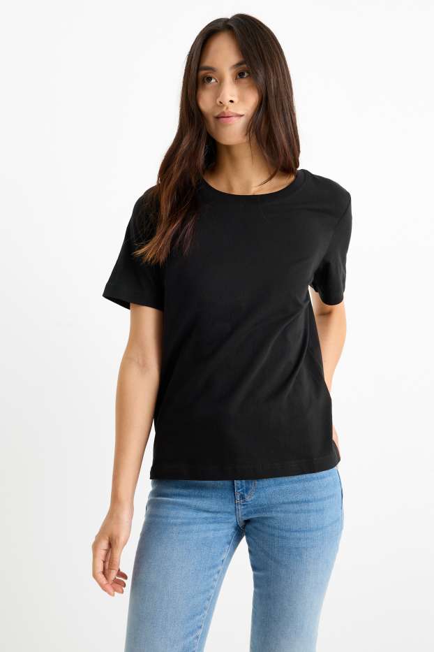 Femei - Tricou - regular fit - negru