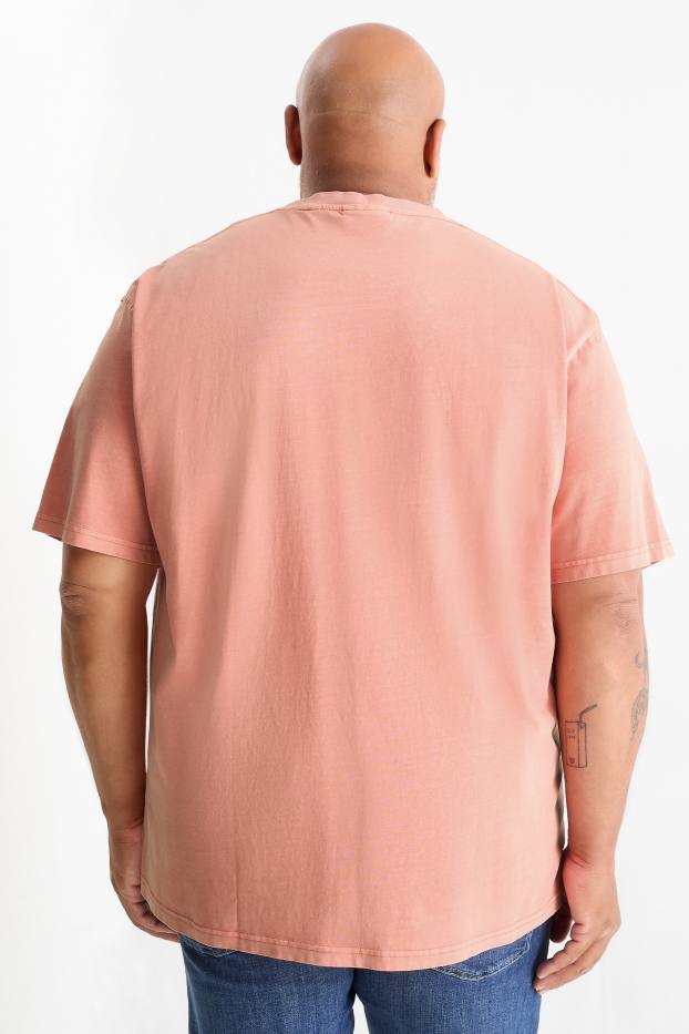 Bărbați - Tricou - relaxed fit - teracotă