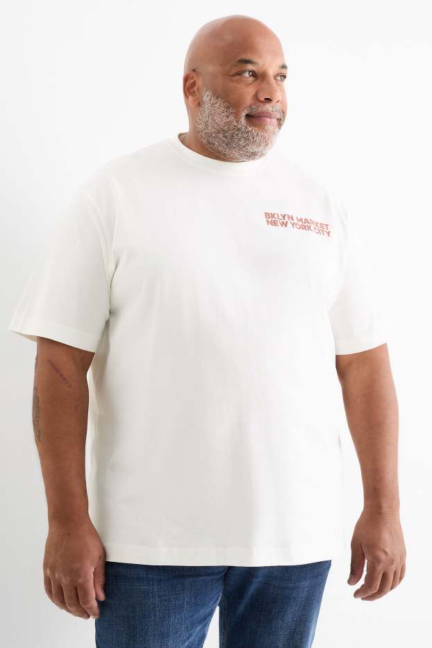 Bărbați - Tricou - relaxed fit - alb