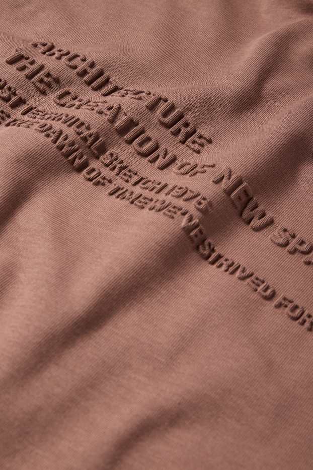 Bărbați - Tricou - relaxed fit - maro