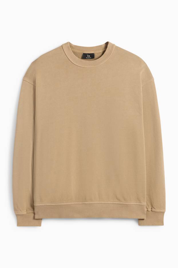 Heren - Sweatshirt - lichtbruin
