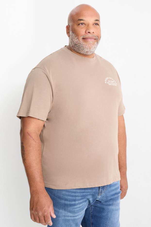Bărbați - Tricou - relaxed fit - bej