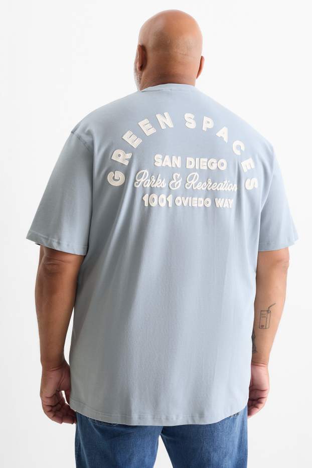 Bărbați - Tricou - relaxed fit - albastru deschis