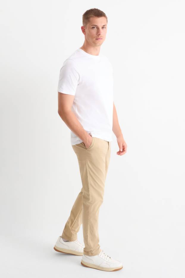 Bărbați - Chino - slim fit - bej