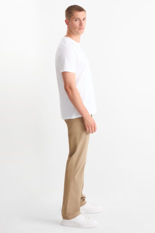 Bărbați - Pantaloni - regular fit - bej