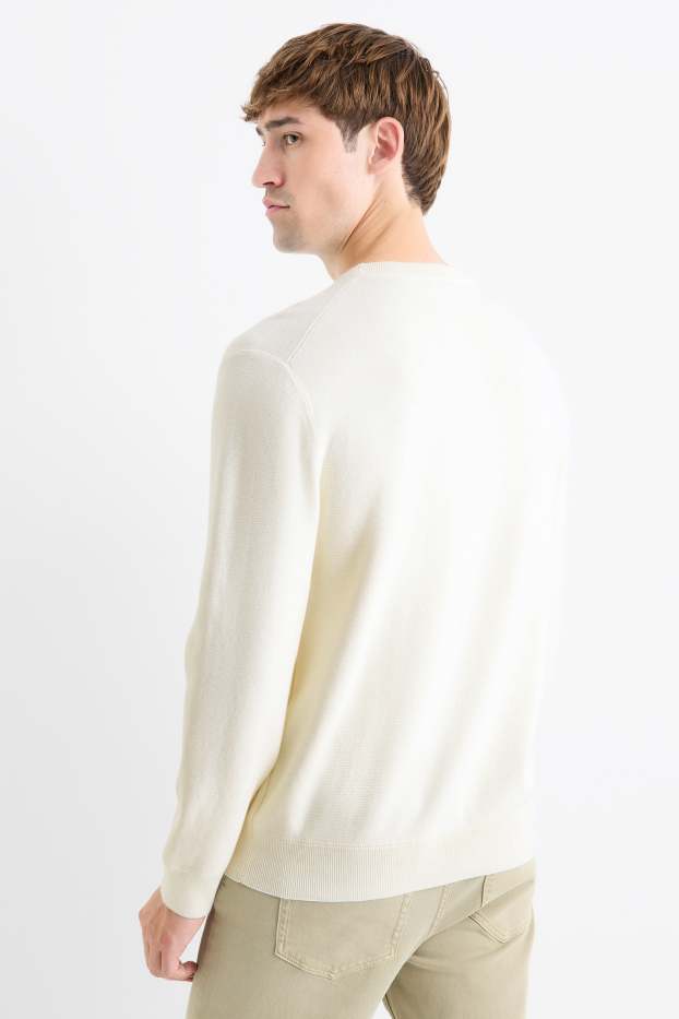 Men - Jumper - cremewhite