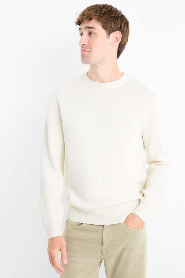 Men - Jumper - cremewhite