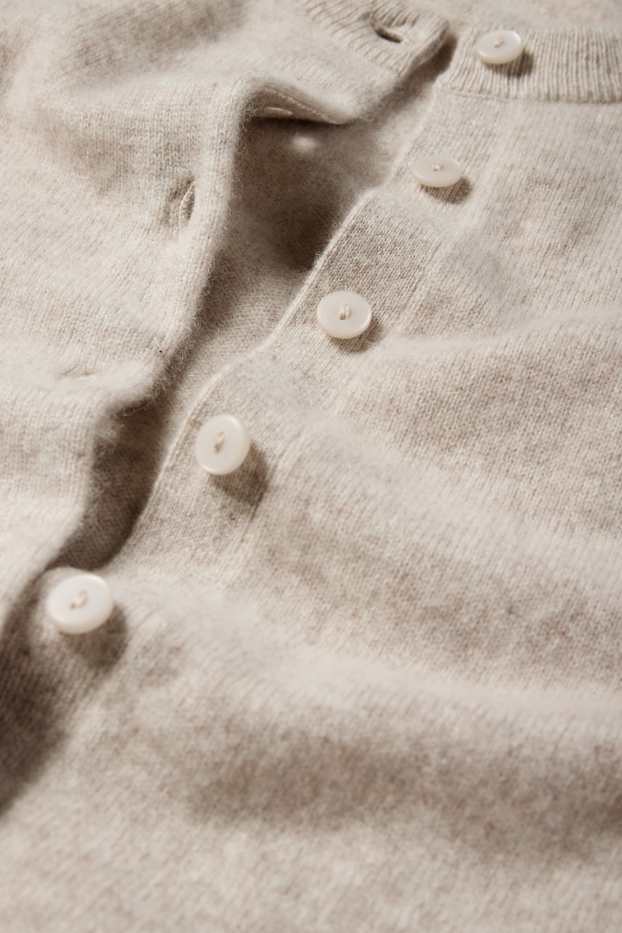 Women - Cashmere cardigan - light beige