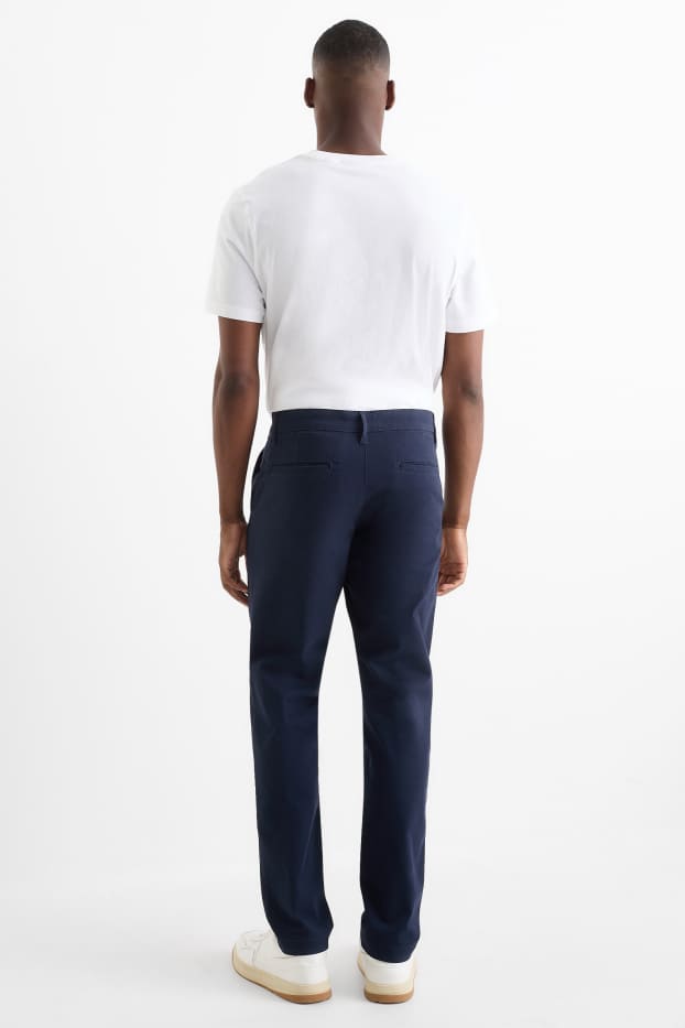 Bărbați - Chino - slim fit - albastru închis
