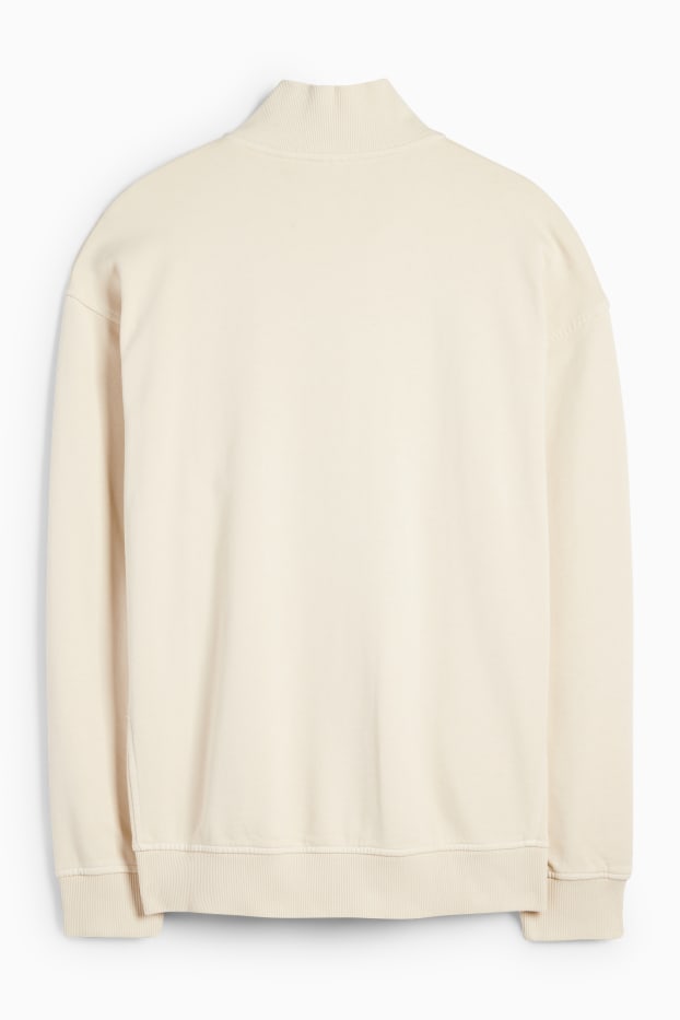 Herren - Sweatshirt - cremeweiß