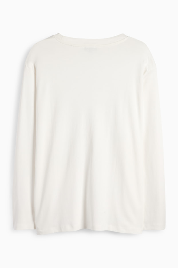 Dámské - Tričko s dlouhým rukávem - bílá