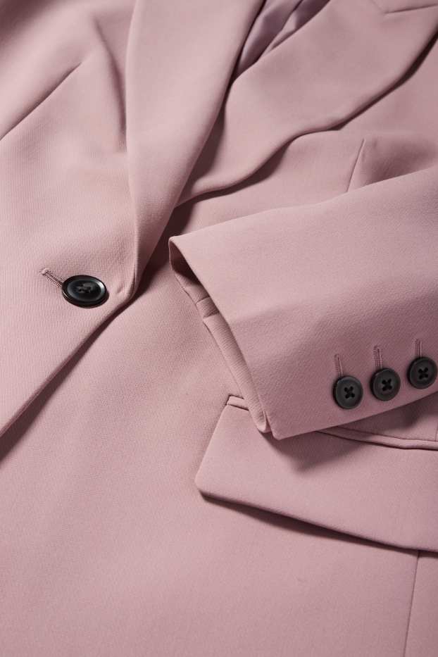 Femei - Blazer lung - relaxed fit - roz
