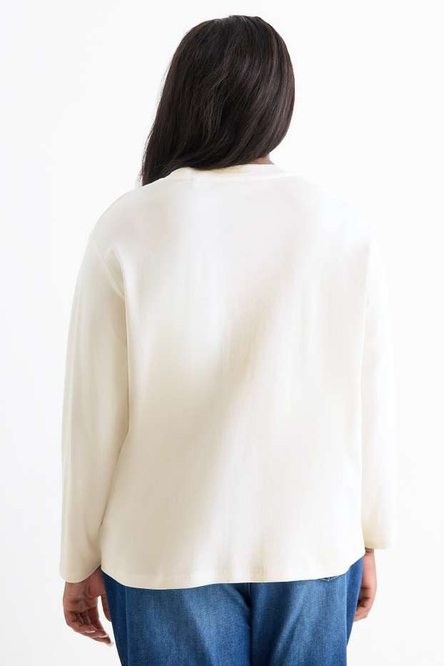 Dámské - Tričko s dlouhým rukávem - bílá