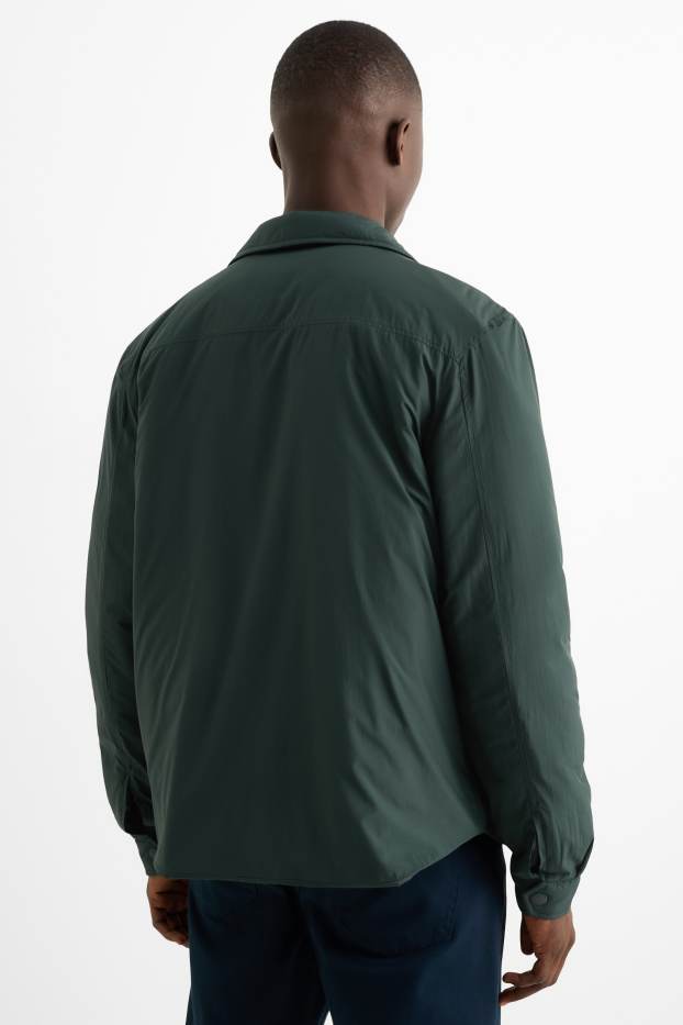 Herren - Jacke - gefüttert - dunkelgrün