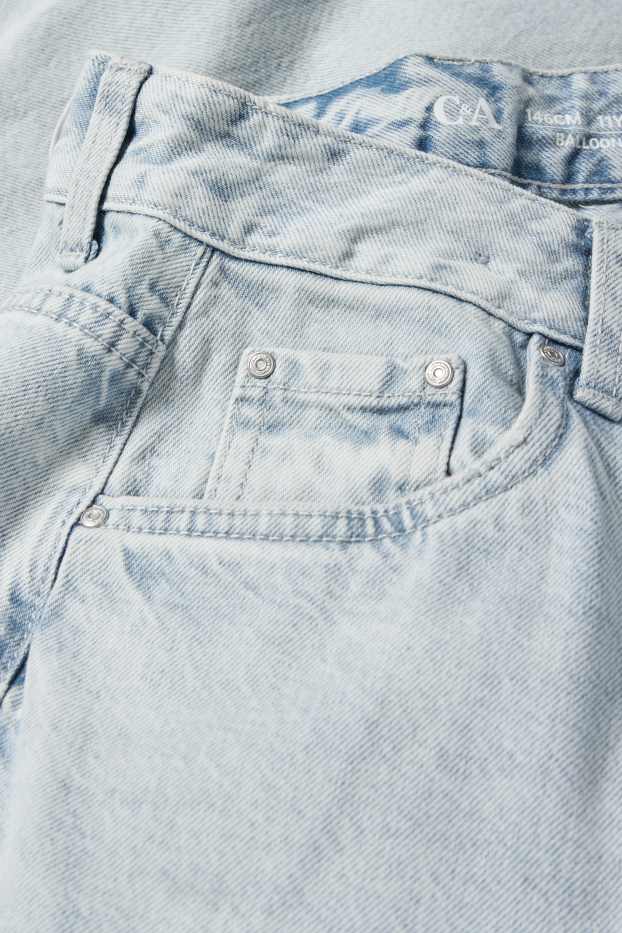 Copii - Fete - Balloon jeans - denim-albastru deschis