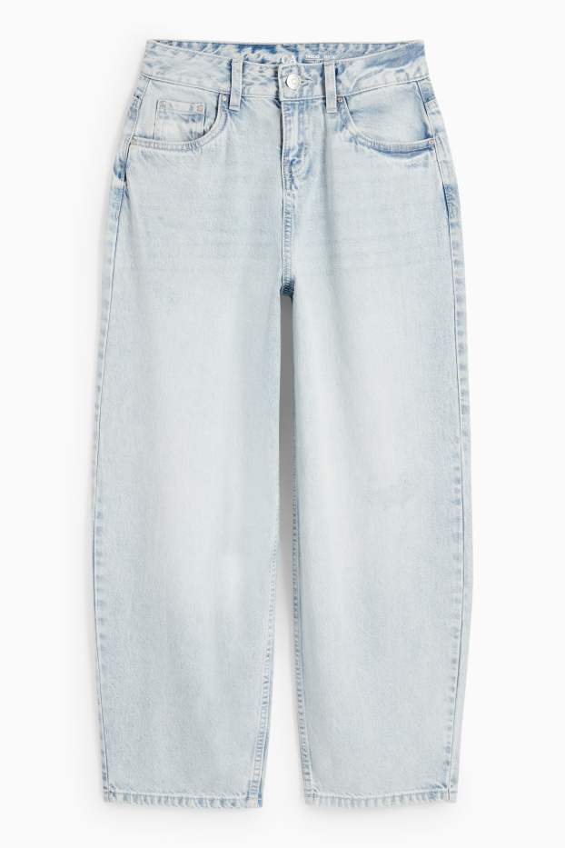 Copii - Fete - Balloon jeans - denim-albastru deschis
