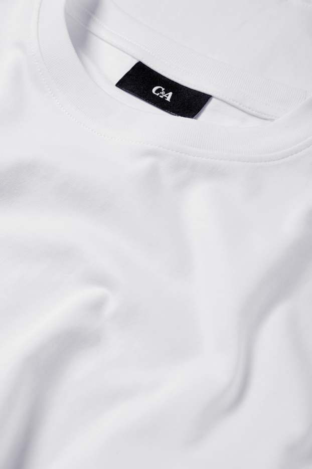 Bărbați - Tricou cu mânecă lungă - alb