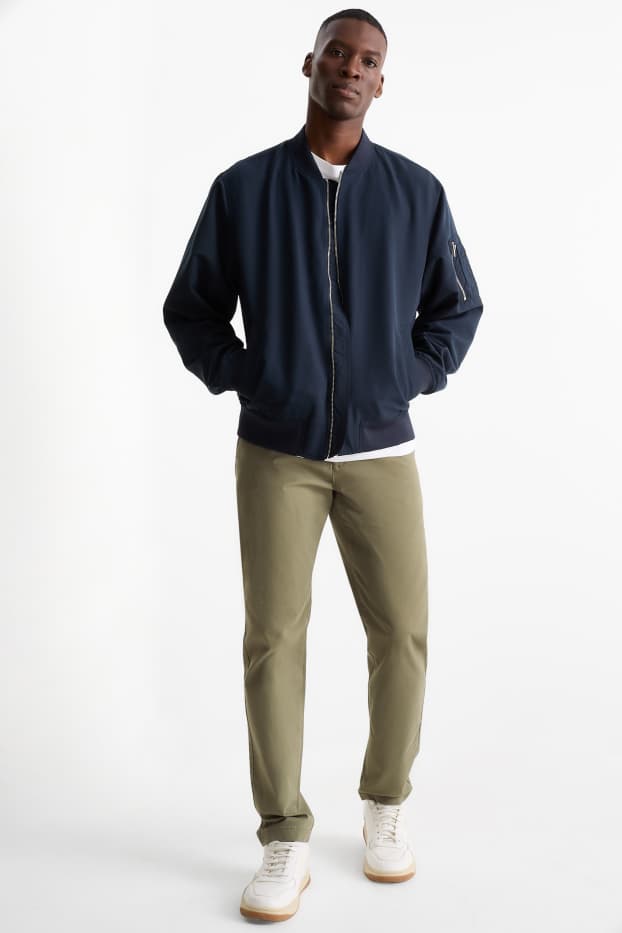 Bărbați - Chino - slim fit - kaki