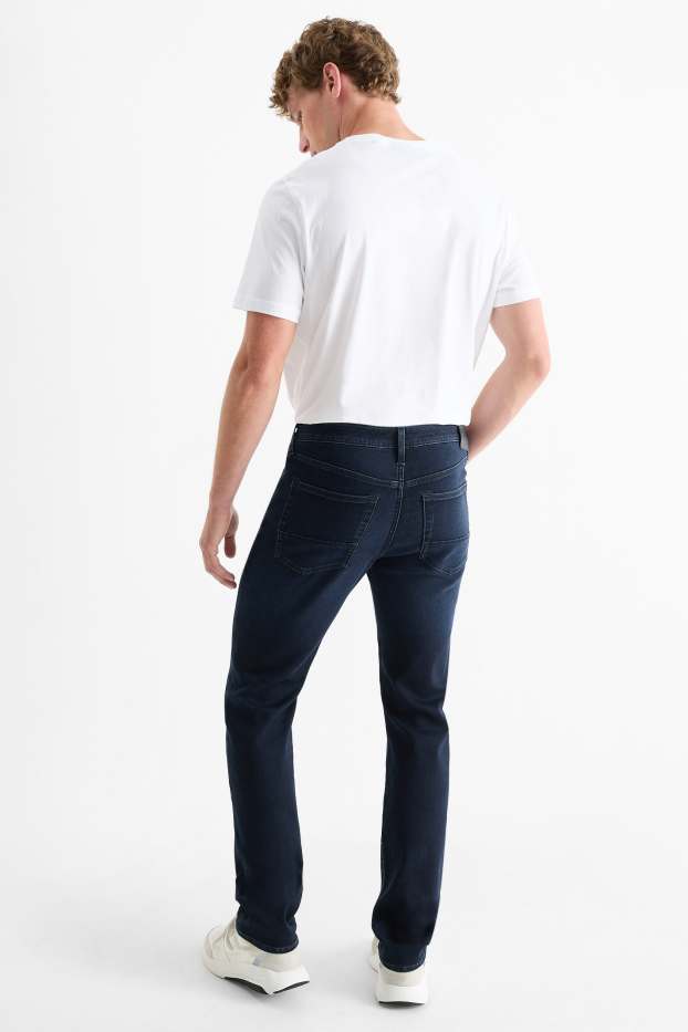 Bărbați - Straight jeans - Flex - jog denim - LYCRA® - denim-albastru închis
