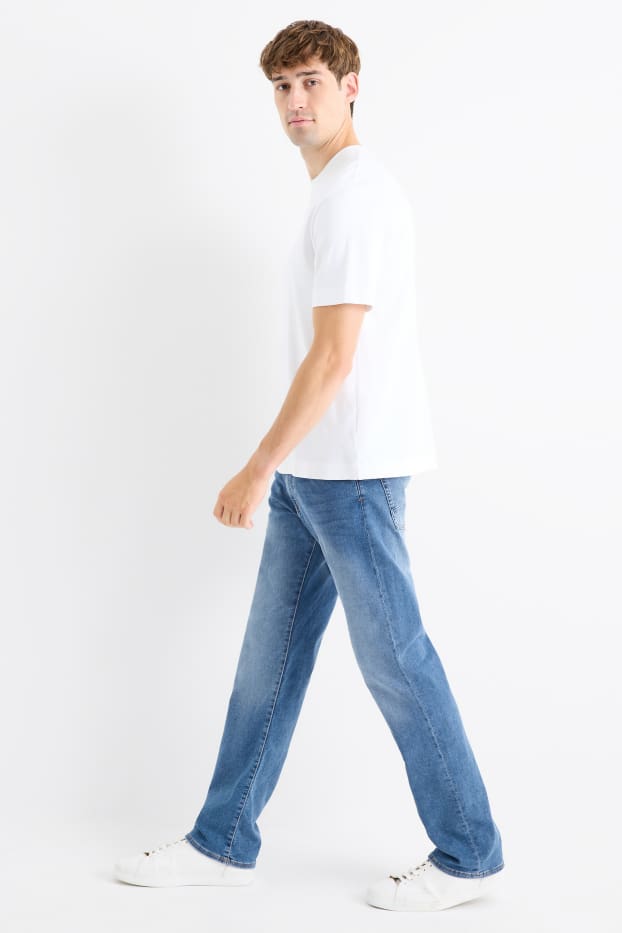 Bărbați - Straight jeans - Flex jog denim - LYCRA® - denim-albastru