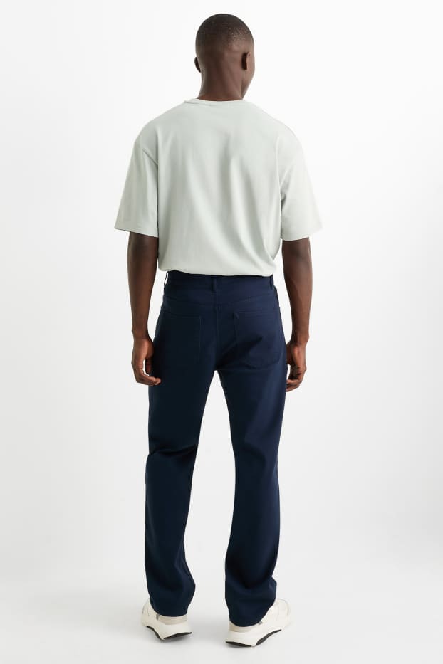 Bărbați - Pantaloni - regular fit - albastru închis