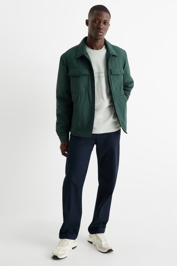 Bărbați - Pantaloni - regular fit - albastru închis
