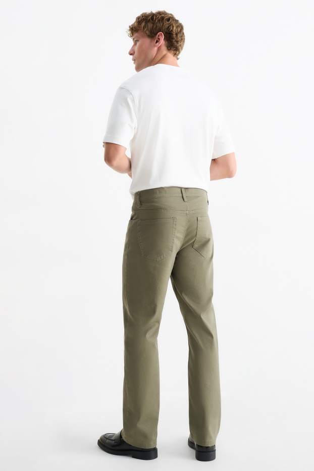 Bărbați - Pantaloni - regular fit - kaki