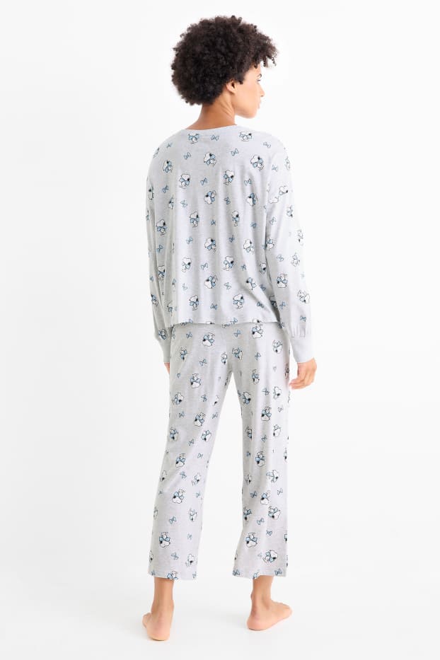 Femei - Pijama - Peanuts - gri deschis melanj