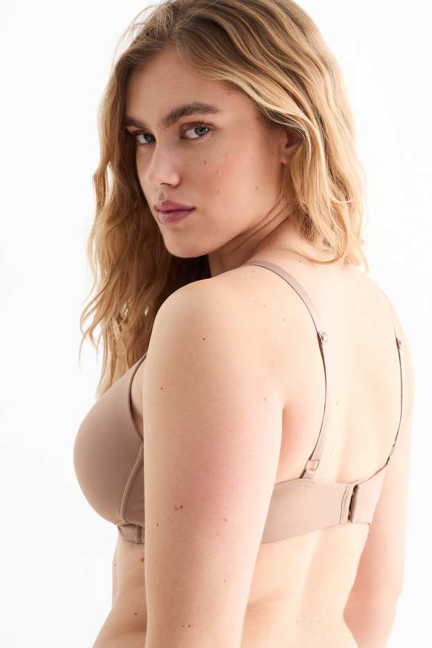 Femei - Sutien fără armătură - vătuit - LYCRA® - bej