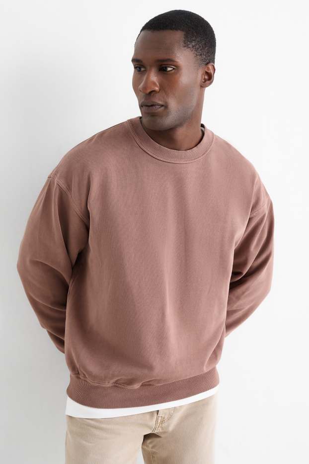 Men - Sweatshirt - light brown