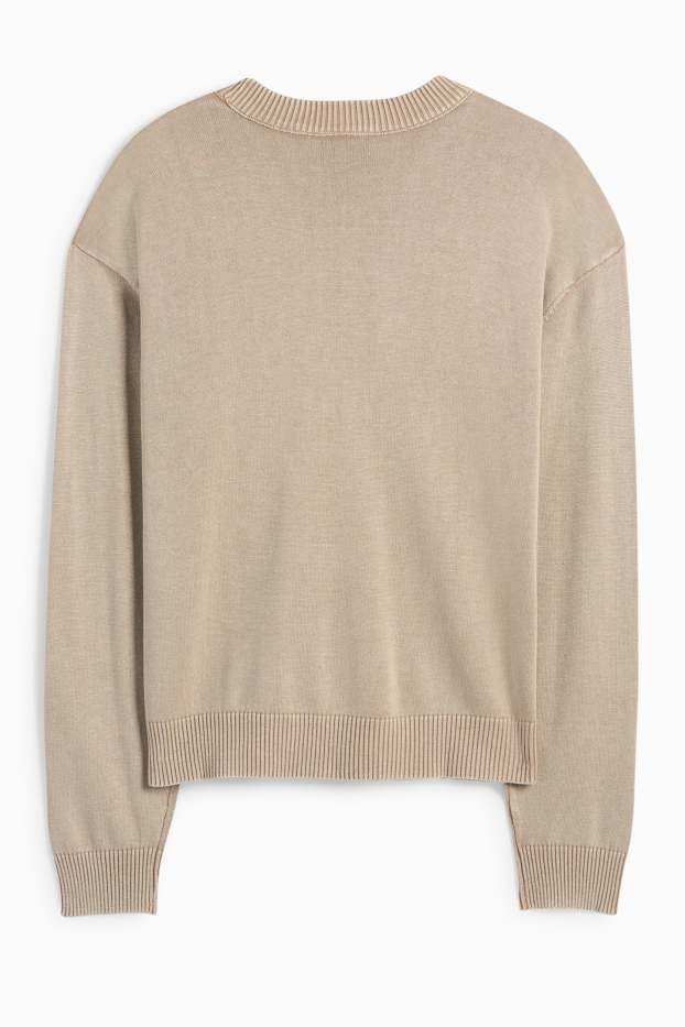 Herren - Pullover - beige