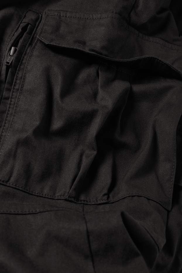 Bărbați - Pantaloni cargo termoizolanți - negru