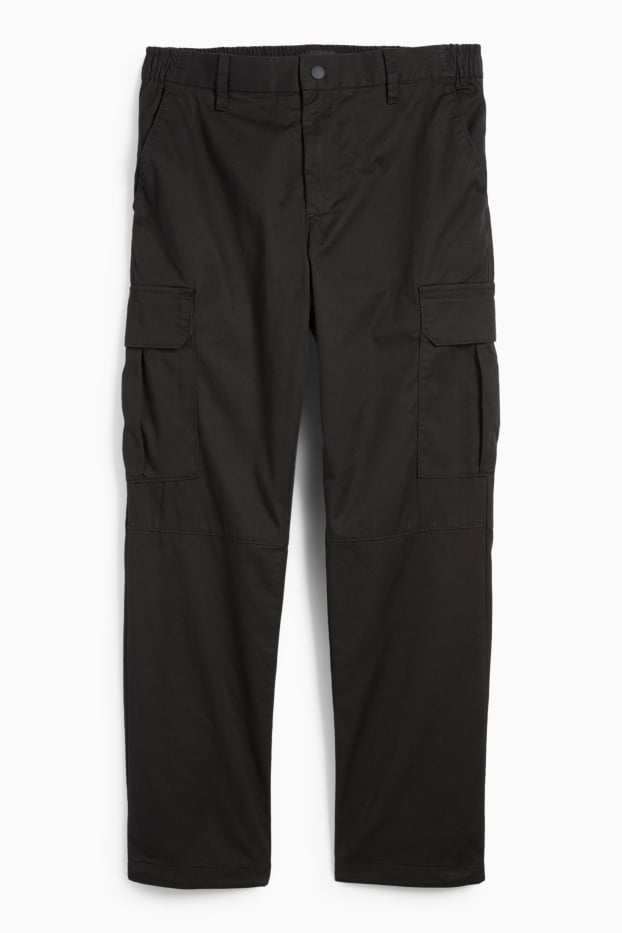 Bărbați - Pantaloni cargo termoizolanți - negru
