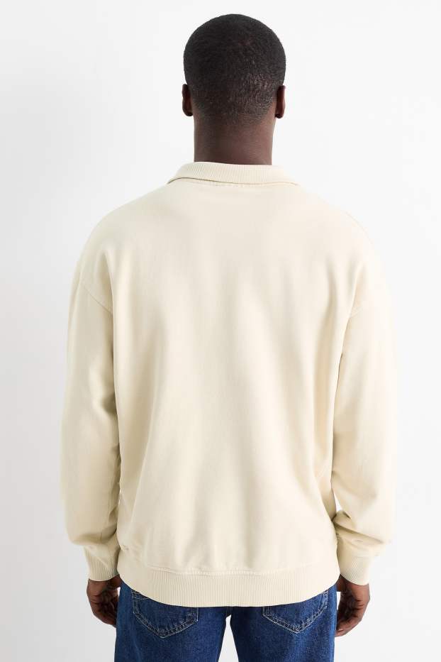 Herren - Sweatshirt - cremeweiß