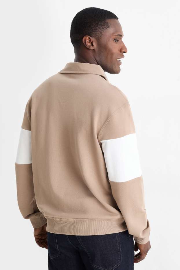 Men - Sweatshirt - taupe