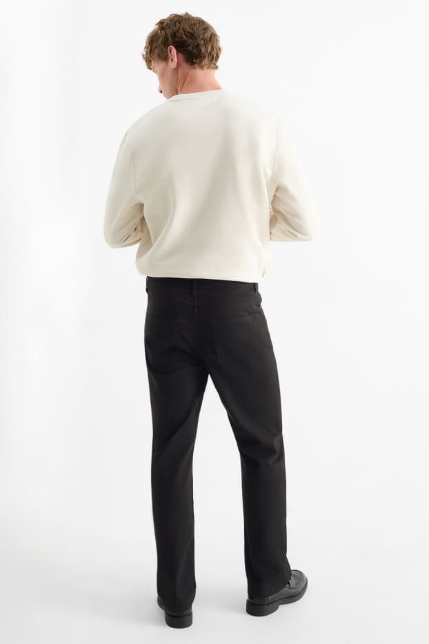 Bărbați - Pantaloni - regular fit - negru