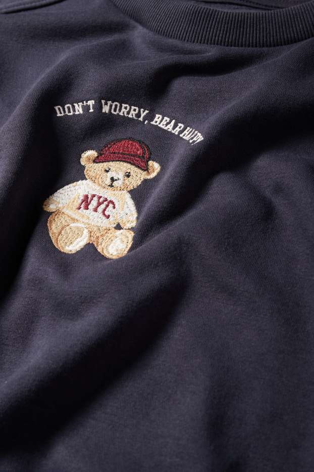 Dámské - Mikina - oversized - tmavomodrá