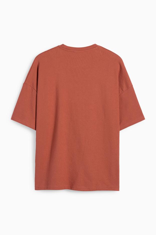Bărbați - Tricou - supradimensionat - arămiu