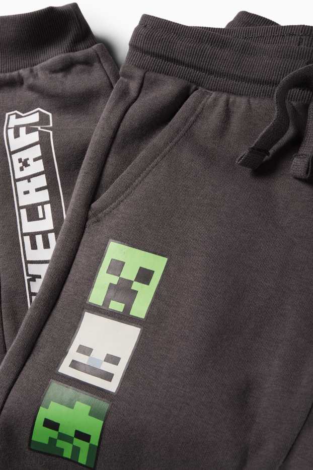 Copii - Băieți - Minecraft - pantaloni de trening - gri închis