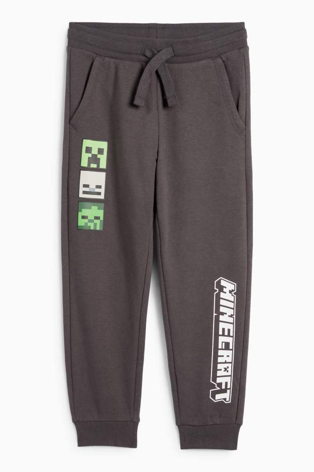 Copii - Băieți - Minecraft - pantaloni de trening - gri închis