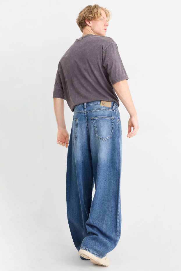 Bărbați - Balloon jeans - denim-albastru