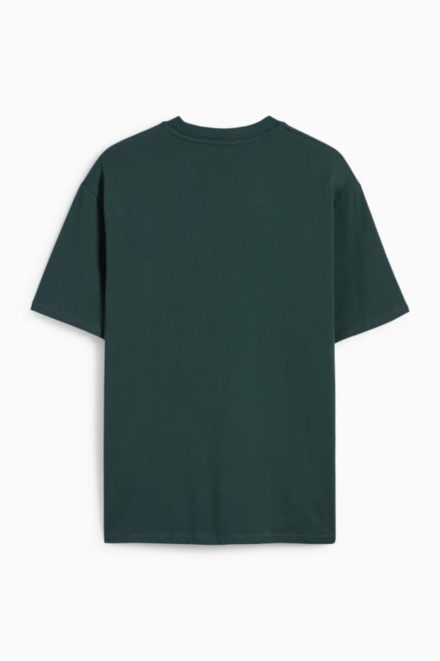 Bărbați - Tricou - relaxed fit - verde închis