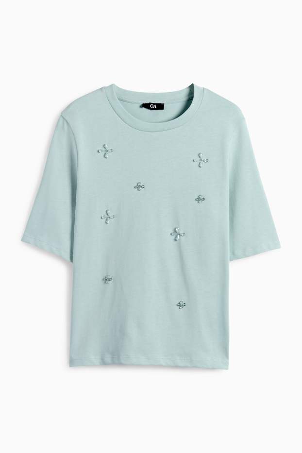Femei - Tricou - regular fit - albastru deschis