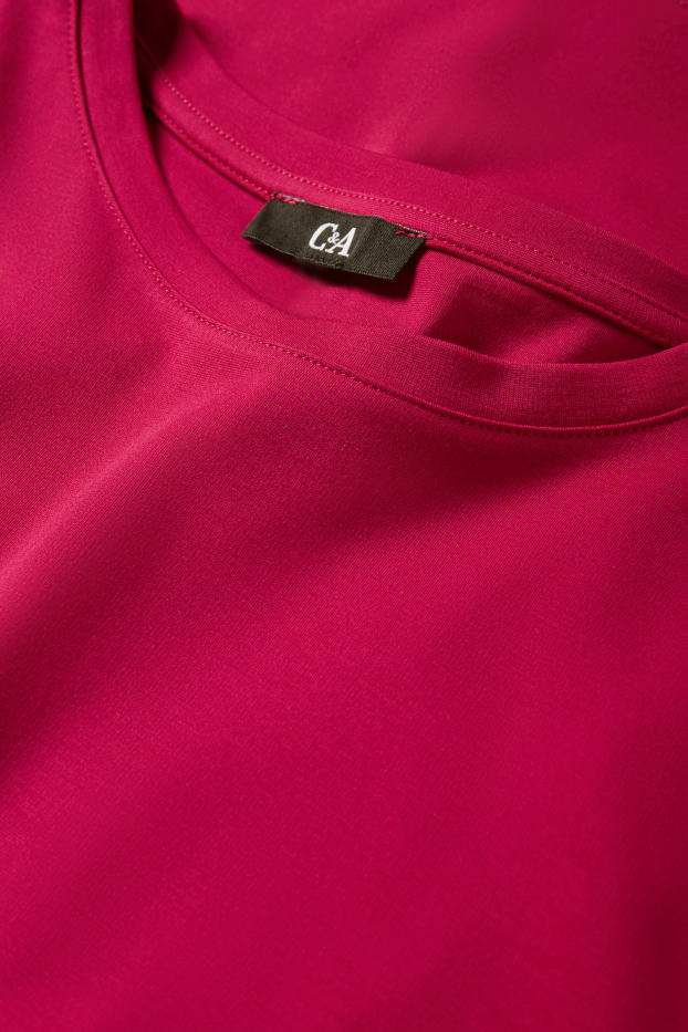 Femei - Tricou - relaxed fit - roz închis