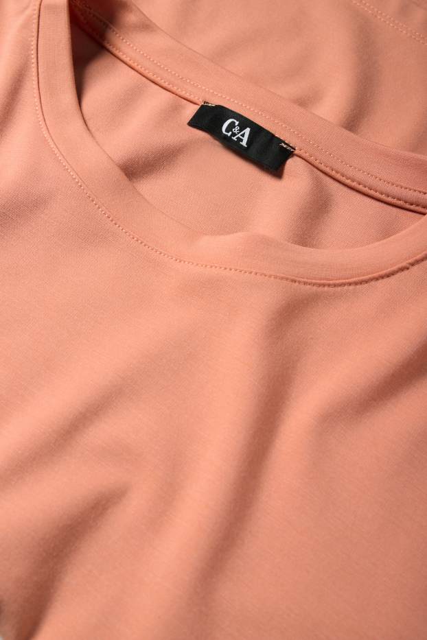 Femei - Tricou - relaxed fit - portocaliu deschis
