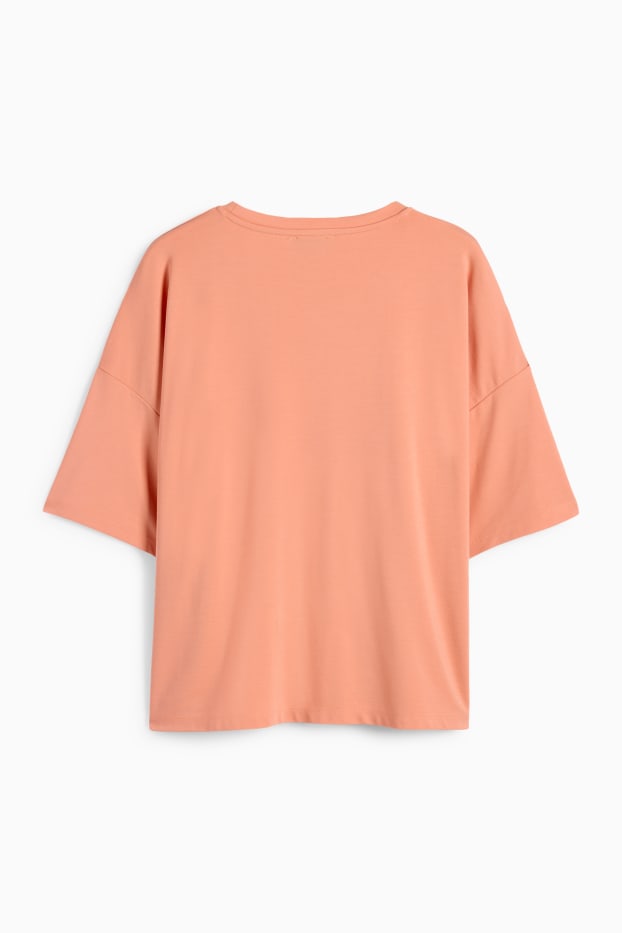Femei - Tricou - relaxed fit - portocaliu deschis