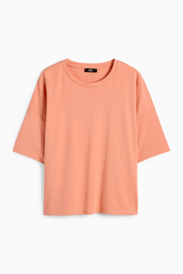 Femei - Tricou - relaxed fit - portocaliu deschis