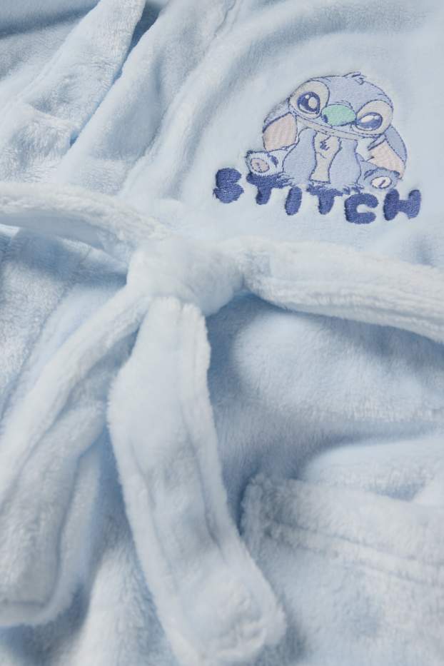 Copii - Fete - Lilo & Stitch - halat de baie cu glugă - albastru deschis